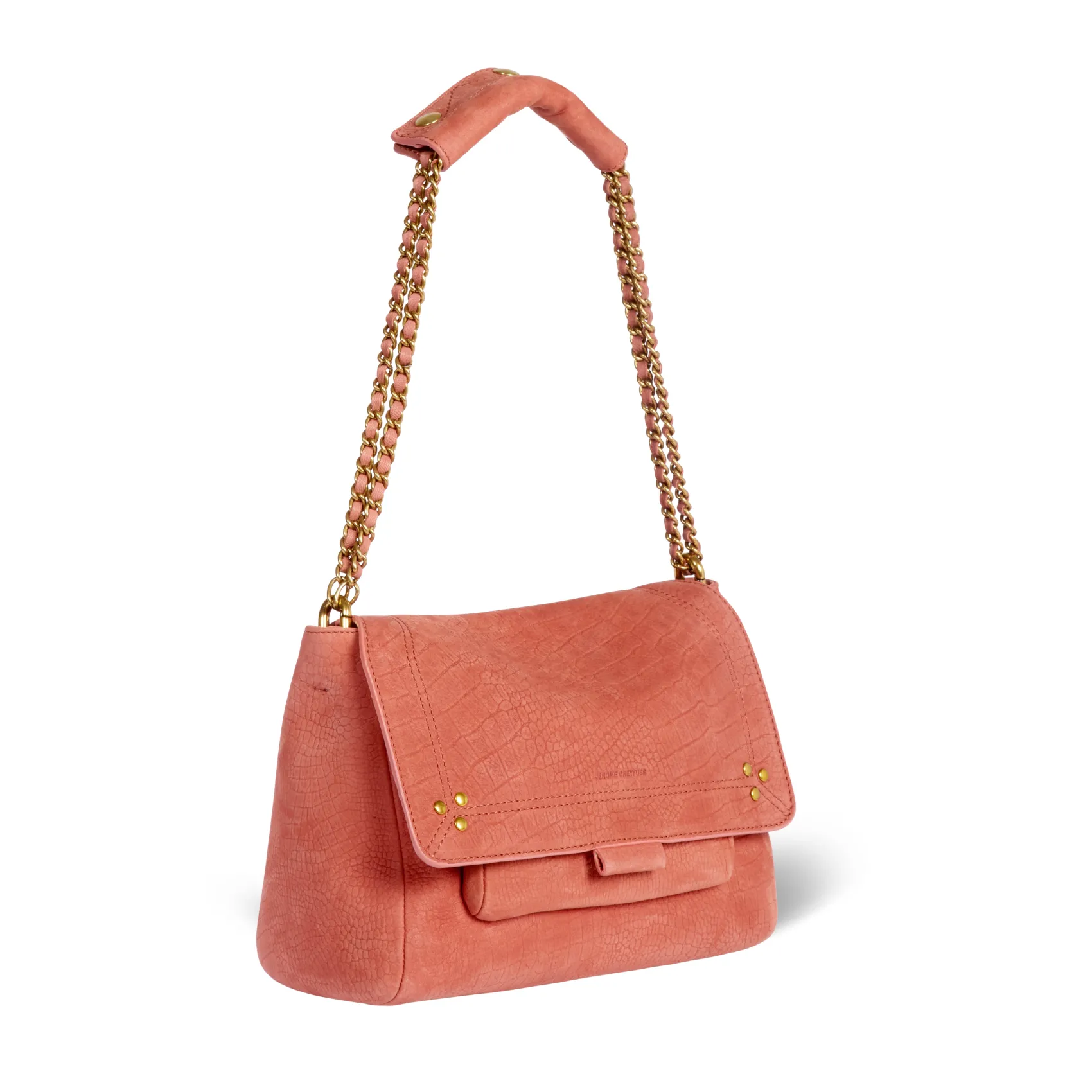 Jérôme Dreyfuss Sacs Porté Épaule | Sacs Bandoulière | Lulu M TaurillonImpriméCrocoTerracotta